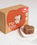 Brilliant Beef dog food box and heart-shaped patty — Pip Eats