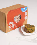 Excellent Emu dog food box and heart-shaped patty — Pip Eats