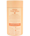 Chicky Chick Strips back of pack — ingredients and nutritional information — Pip Eats