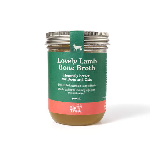 Lovely Lamb Bone Broth 500ml glass jar — Pip Eats
